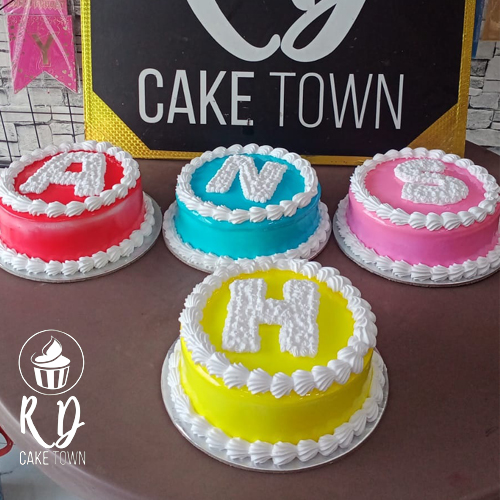 Alphabet Design Cake